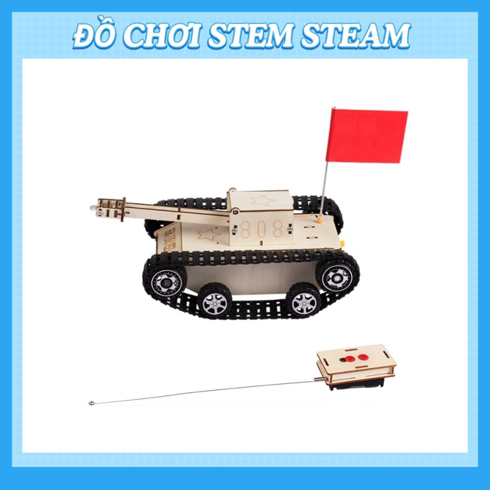 Đồ Chơi STEM STEAM – Xe Tăng điều khiển từ xa - Đồ Chơi Giáo Dục Khoa Học