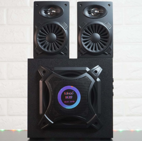 Loa vi tính lohao mav 305b - loa vi tính 2.1 âm thanh stereo rạp hát - kết nối bluetooth, loa vi tính công suất 100w -loa máy tính bass mạnh - âm thanh stereo - vỏ gỗ âm trầm ấm- bảo hành 12 tháng
