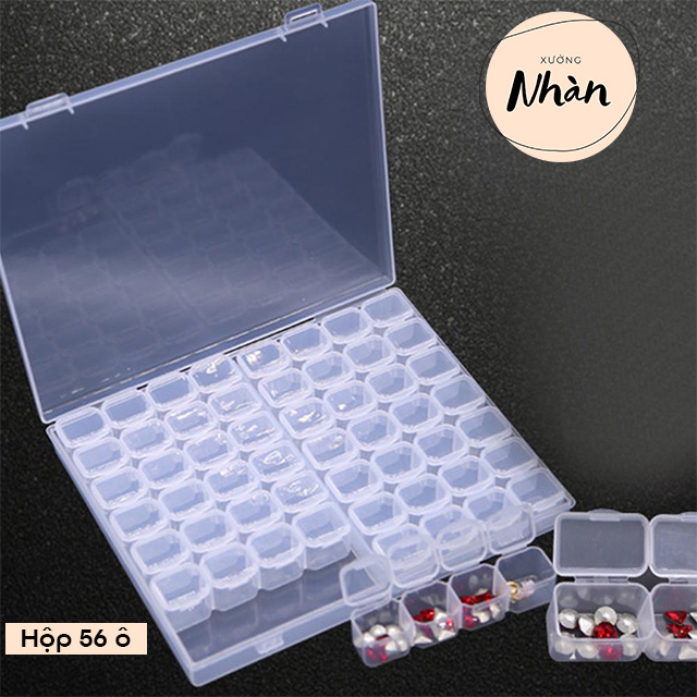 Hộp nhựa chia nhiều ngăn nhỏ đa năng có nắp đậy | Hộp nhỏ đựng trang sức, linh kiện, phụ kiện
