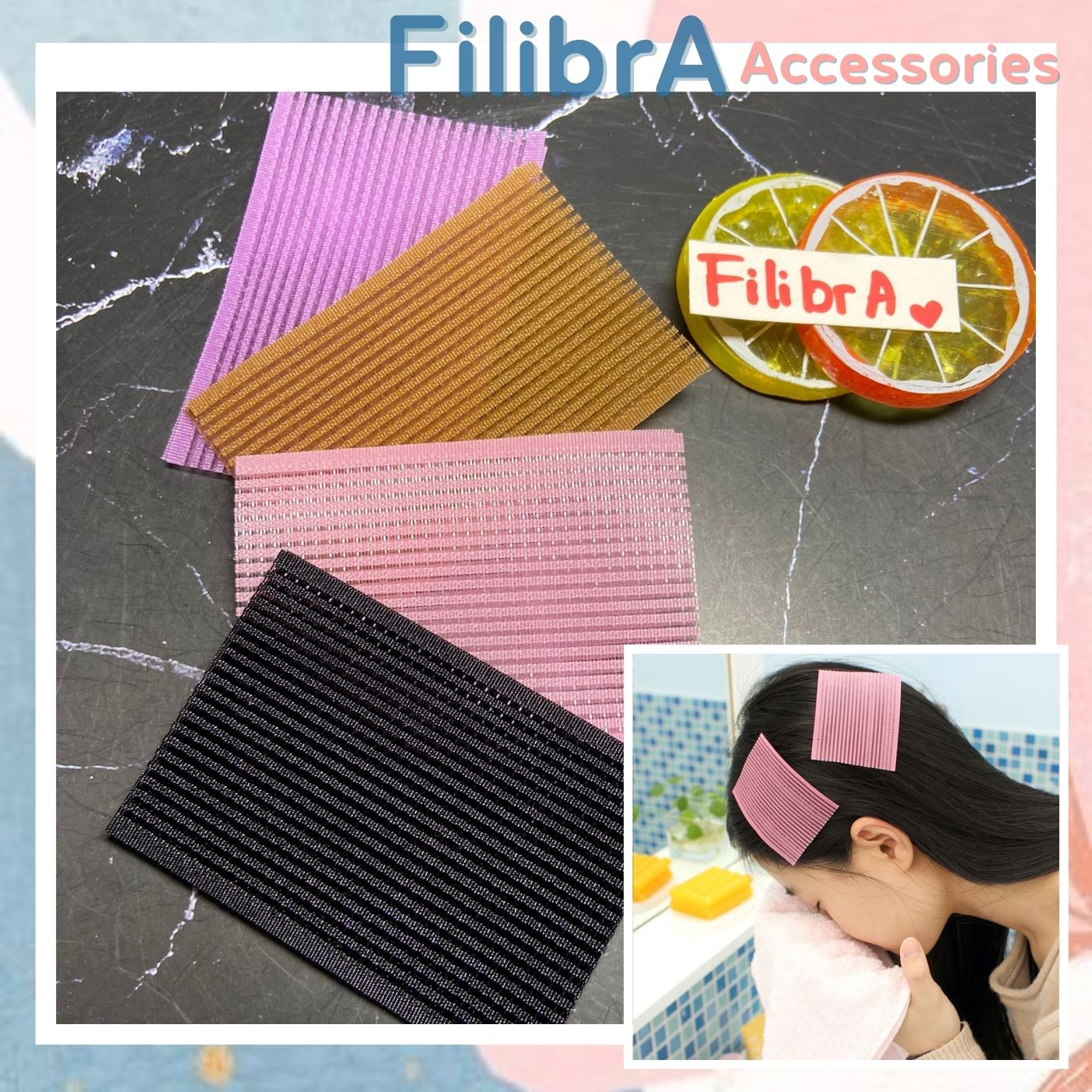 Set 4 Miếng dán xước tóc mái makeup không làm xẹp tóc, phụ kiện tóc CT011- Filibra