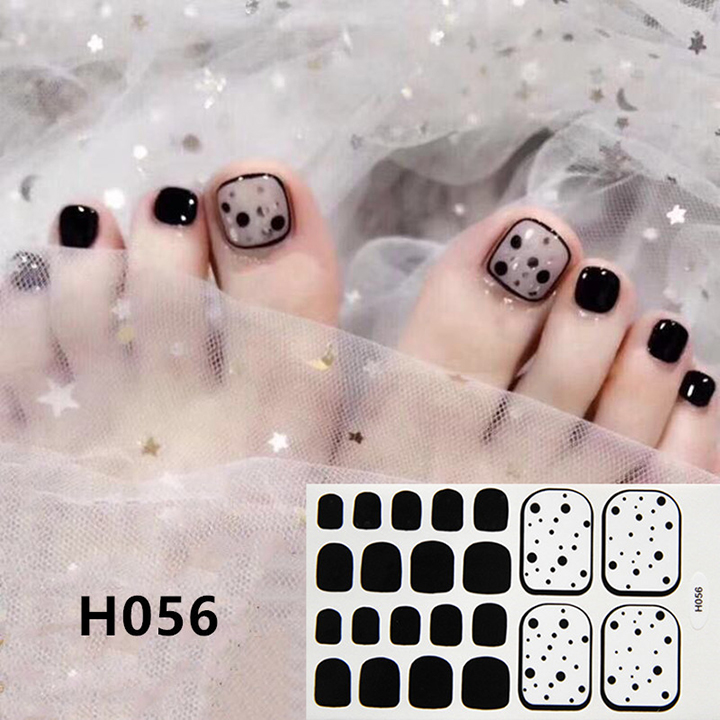 H041-h060 nail wraps set dán móng chân 22 miếng nhiều mẫu cam kết hàng đúng mô tả chất lượng đảm bảo an toàn đến sức khỏe người sử dụng