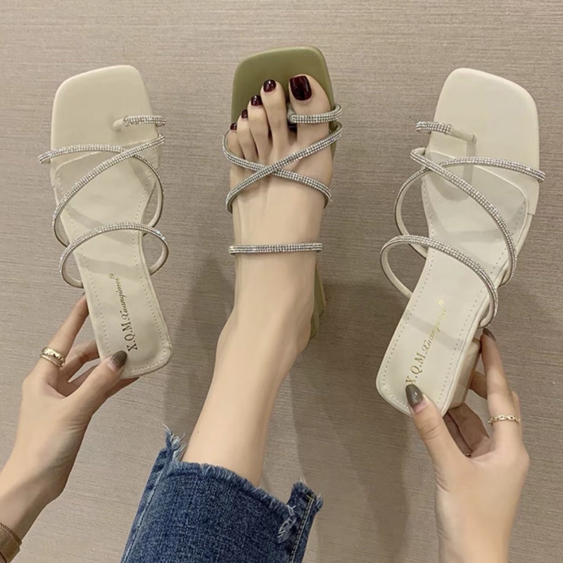 Sandal quai đá song trọng sỏ ngón Mã S06