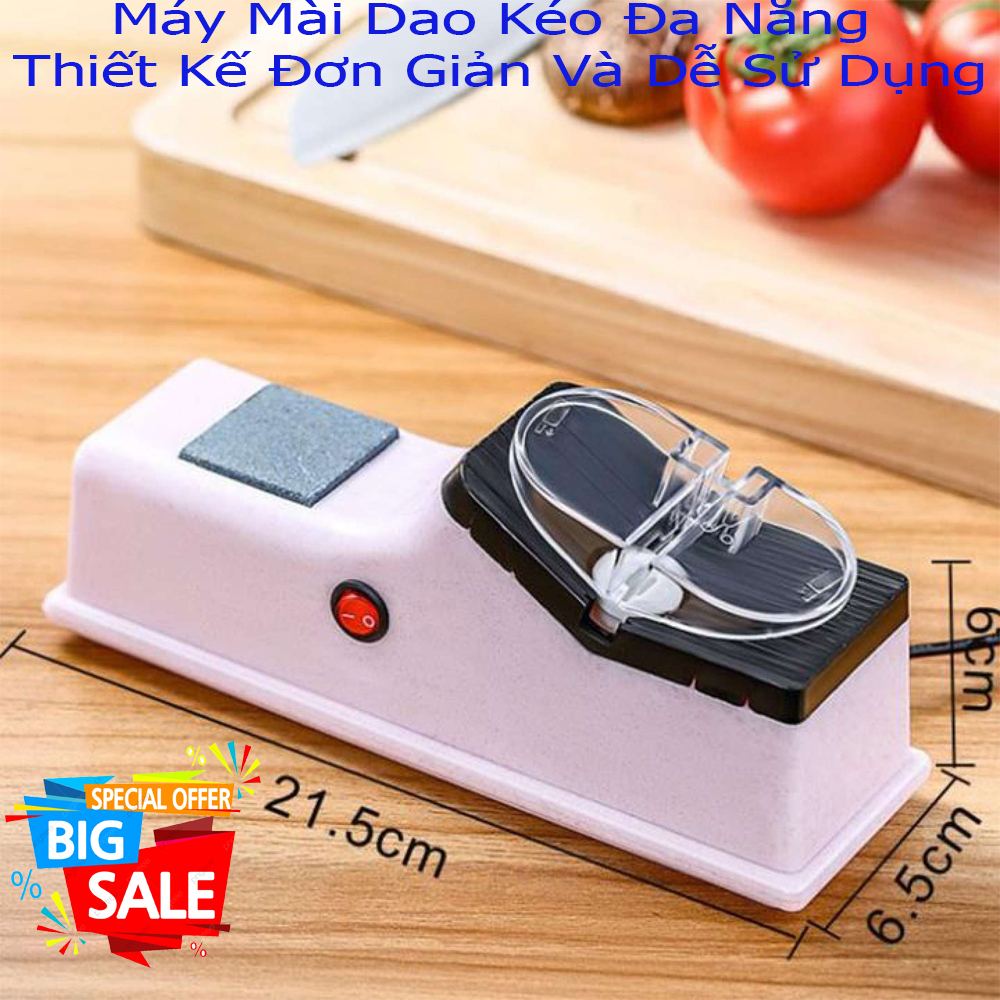 [ Bán Chạy ] Máy mài dao, Máy mài dao kéo đa năng, Dụng cụ mài dao kéo đa năng, gọn nhẹ, dùng cho mọi gia đình, Tiết Kiệm Thời Gian Cắt Cả Tấn Thịt Cá Chỉ Sau 1 lần Mài. BH 12 THÁNG.