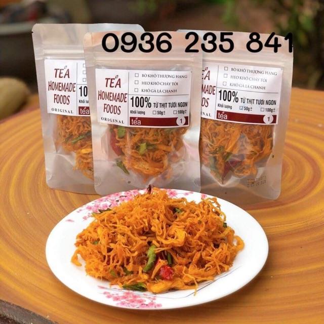 [sẵn sàng] KHÔ GÀ LÁ CHANH gói 50g