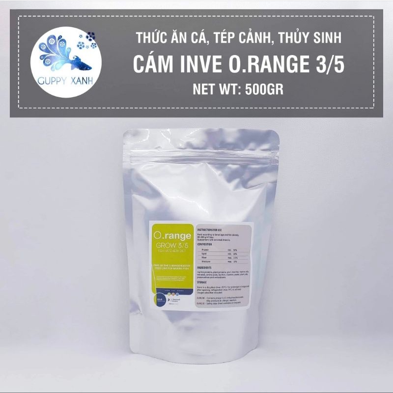 Cám Thái Cho Cá Lớn INVE 3/5 - Chiết lẻ 1kg - GuppyXanh