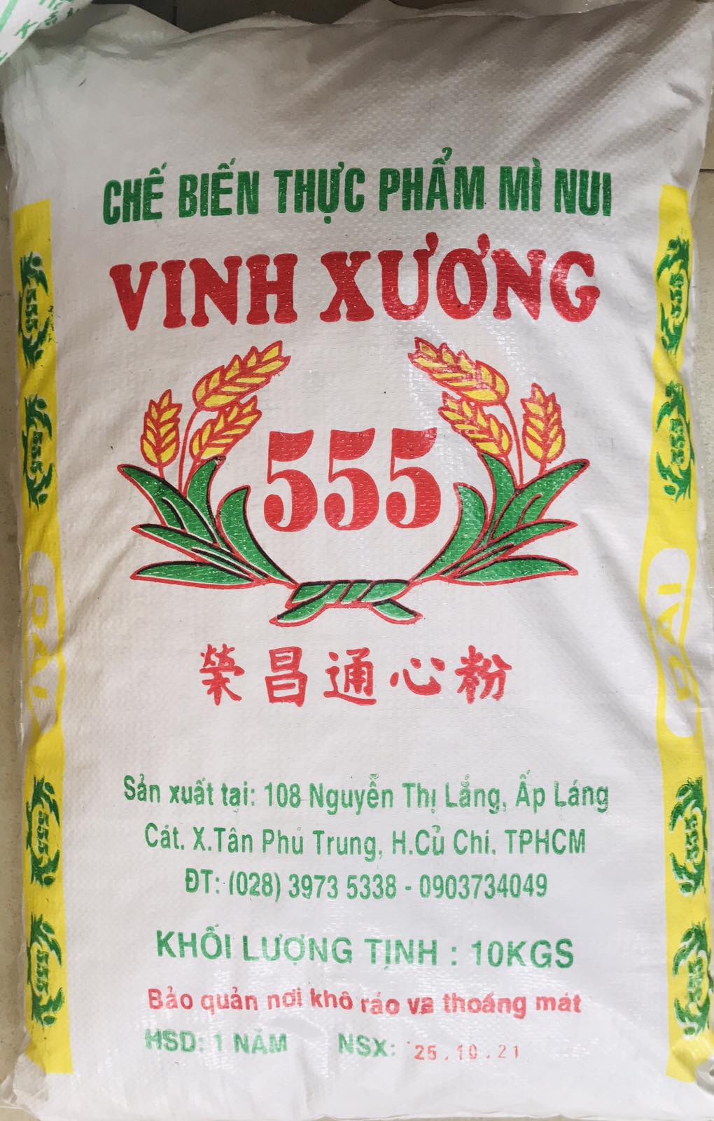 5kg Nui lẻ Vinh Xương 555
