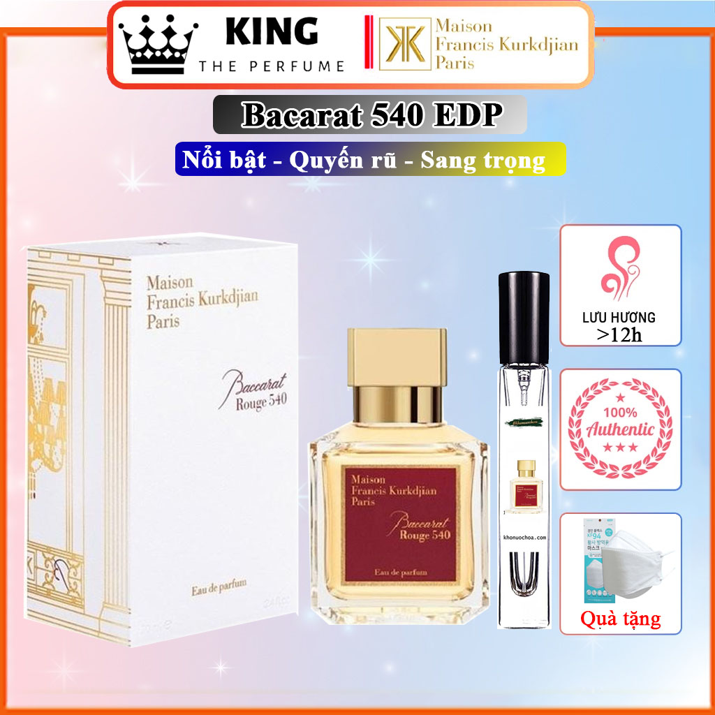 Hoàn tiền 15% - nước hoa unisex 𝐁𝐚𝐜𝐜𝐚𝐫𝐚𝐭 𝐑𝐨𝐮𝐠𝐞 𝟓𝟒𝟎 𝗘𝗗𝗣 - hương hoa cỏ phương đông