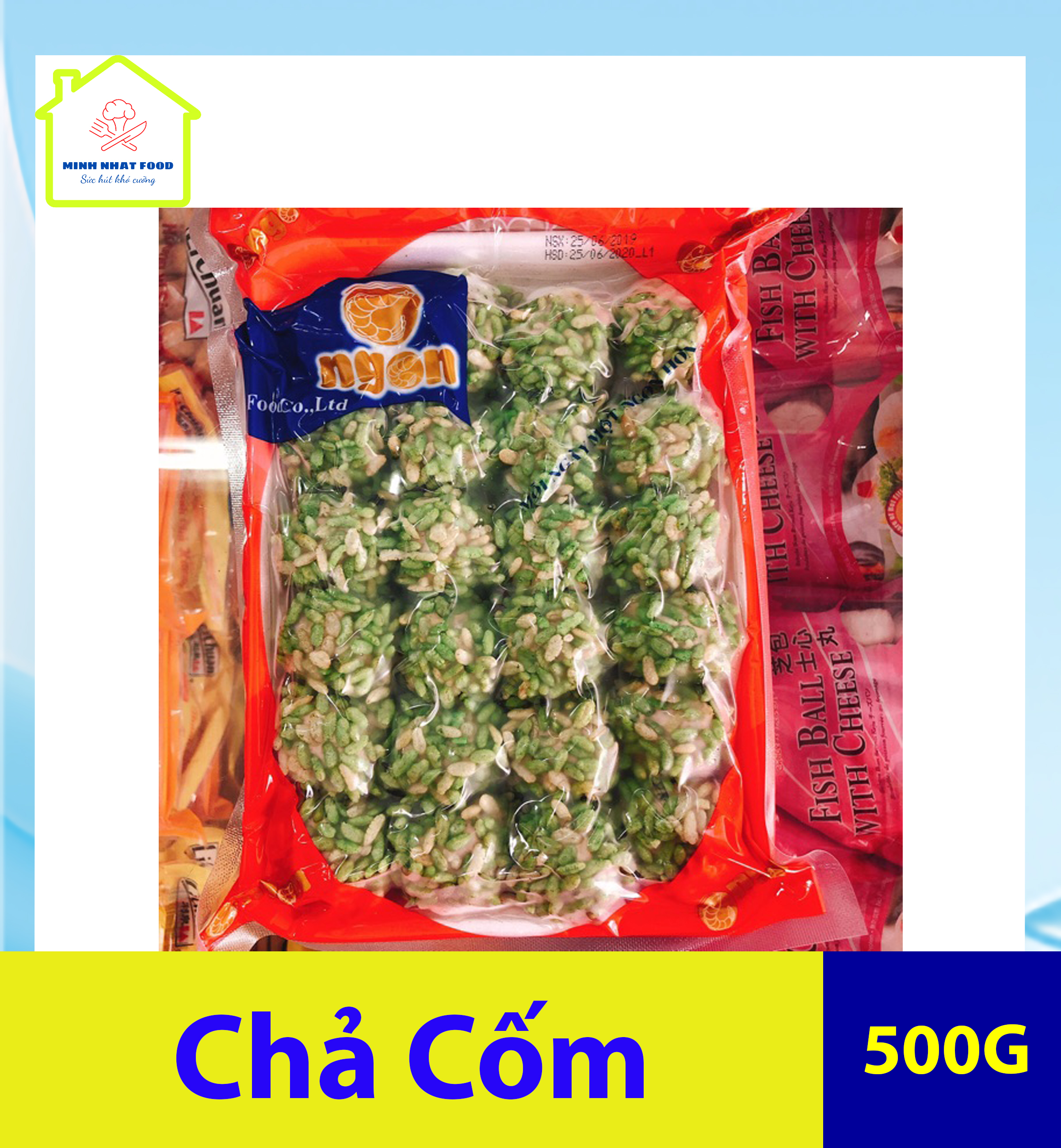 500g chả cốm xanh ongon _cửa hàng thực phẩm minh nhật