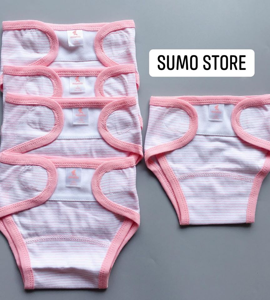 SET 5 CÁI] Bỉm Vải Giặt Được MIO MIO, Dạng Kẻ 100% Cotton Mềm Mại, Chống Hăm Tã Cho Trẻ Sơ Sinh - Tã Vải Dán, Bỉm Cho Bé, Quần Đóng Bỉm, Bim Vai Cho Be Giat Duoc, Tả Quần Cho Bé, Tả Vải Cho Bé - 5 Tã Dán Mio Kẻ