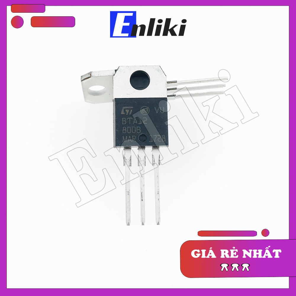 Bta12-800b 12a 800v triac to220