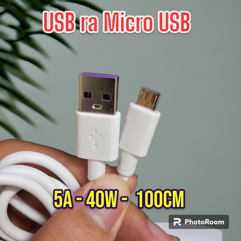 Dây cáp sạc Micro USB android samsumg/viivo/oppoo/xiaoimi.. sạc nhanh 6A bảo hành 12 tháng