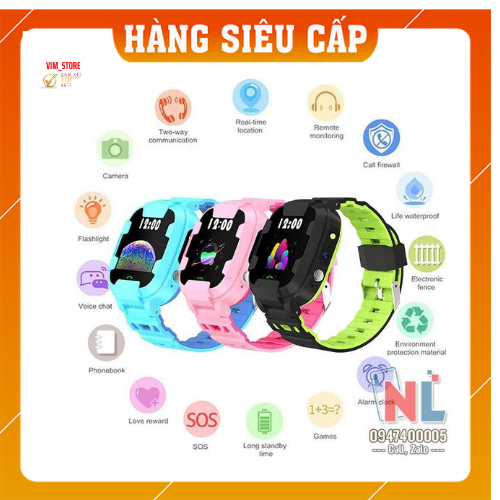 [Bảo hành 6 tháng] Đồng hồ thông minh định vị trẻ em Y88 chông nước, hỗ trợ đàm thoại , hỗ trợ camera rõ nét