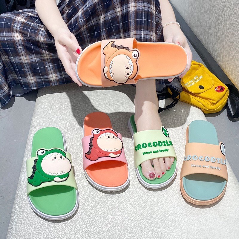 [LOẠI 1 ĐẾ HAI LỚP] Dép Nữ Cá Sấu l Dép nữ quai ngang cá sấu l dép cá sấu