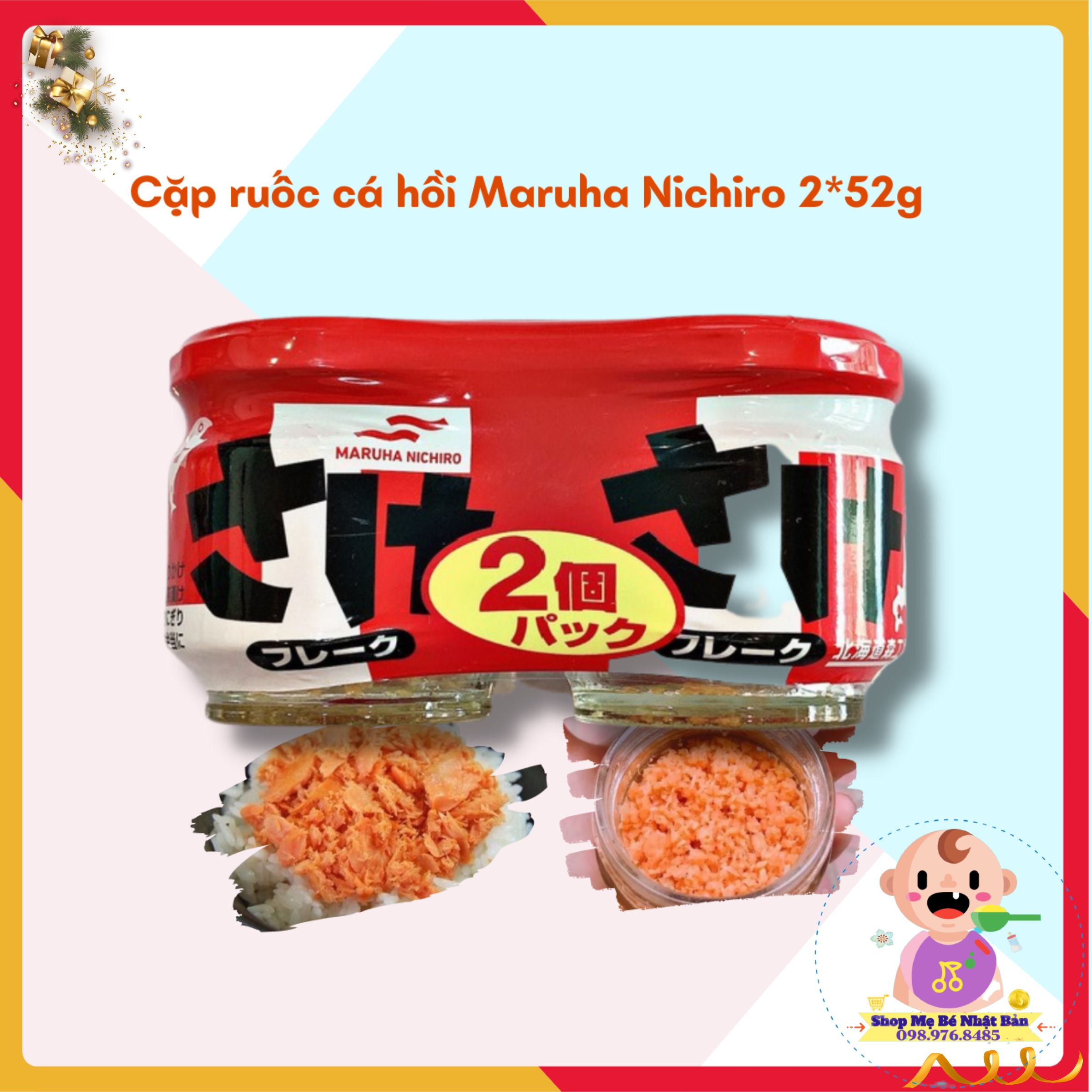 Ruốc cá hồi maruha nhật bản cặp 2 hũ | ruốc cá hồi cho bé