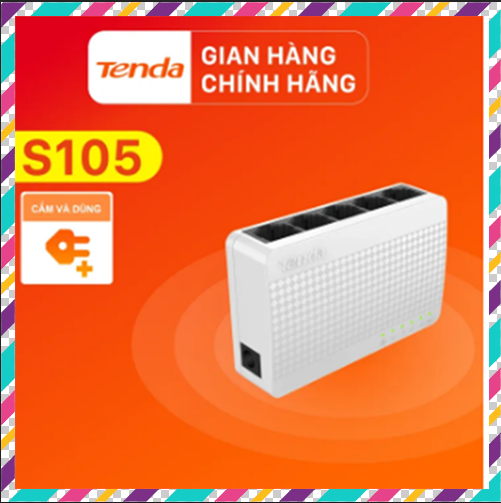 Tenda bộ chia mạng switch s105 5 - 8 cổng ethernet