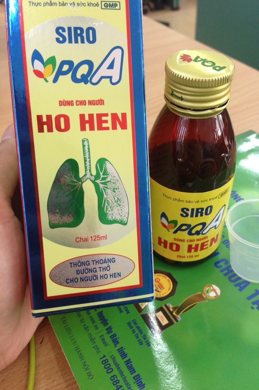 PQA Ho Hen - Dùng cho người bị ho lâu ngày, khản tiếng, hen suyễn, hen phế quản, khò khè, khó thở