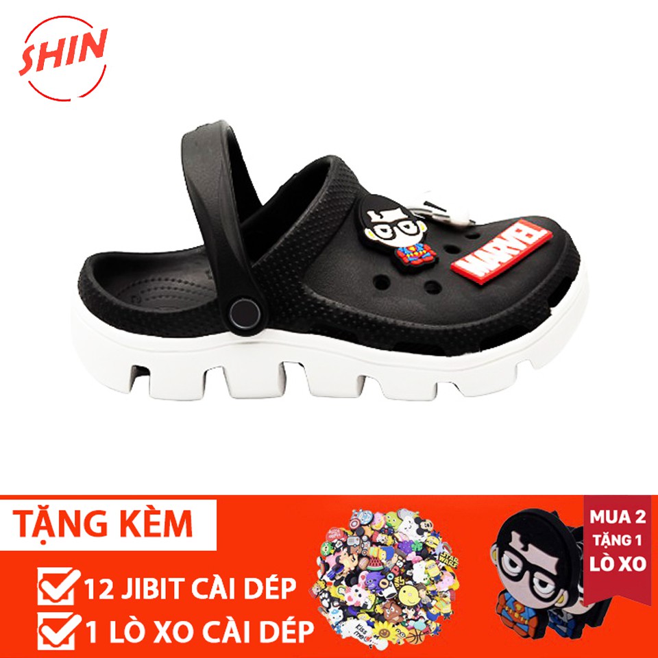 Dép Cross Đen Đế Xương Lượn Sóng Hq💖💖 Sục Bít Đầu Hotrend Du01