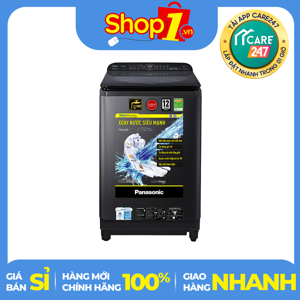 Máy giặt Panasonic Inverter NA-FD11AR1BV 11.5Kg - công nghệ inverter tiết kiệm điện khóa trẻ em chức năng tự động gỡ rồi.... - bảo hành 12 tháng