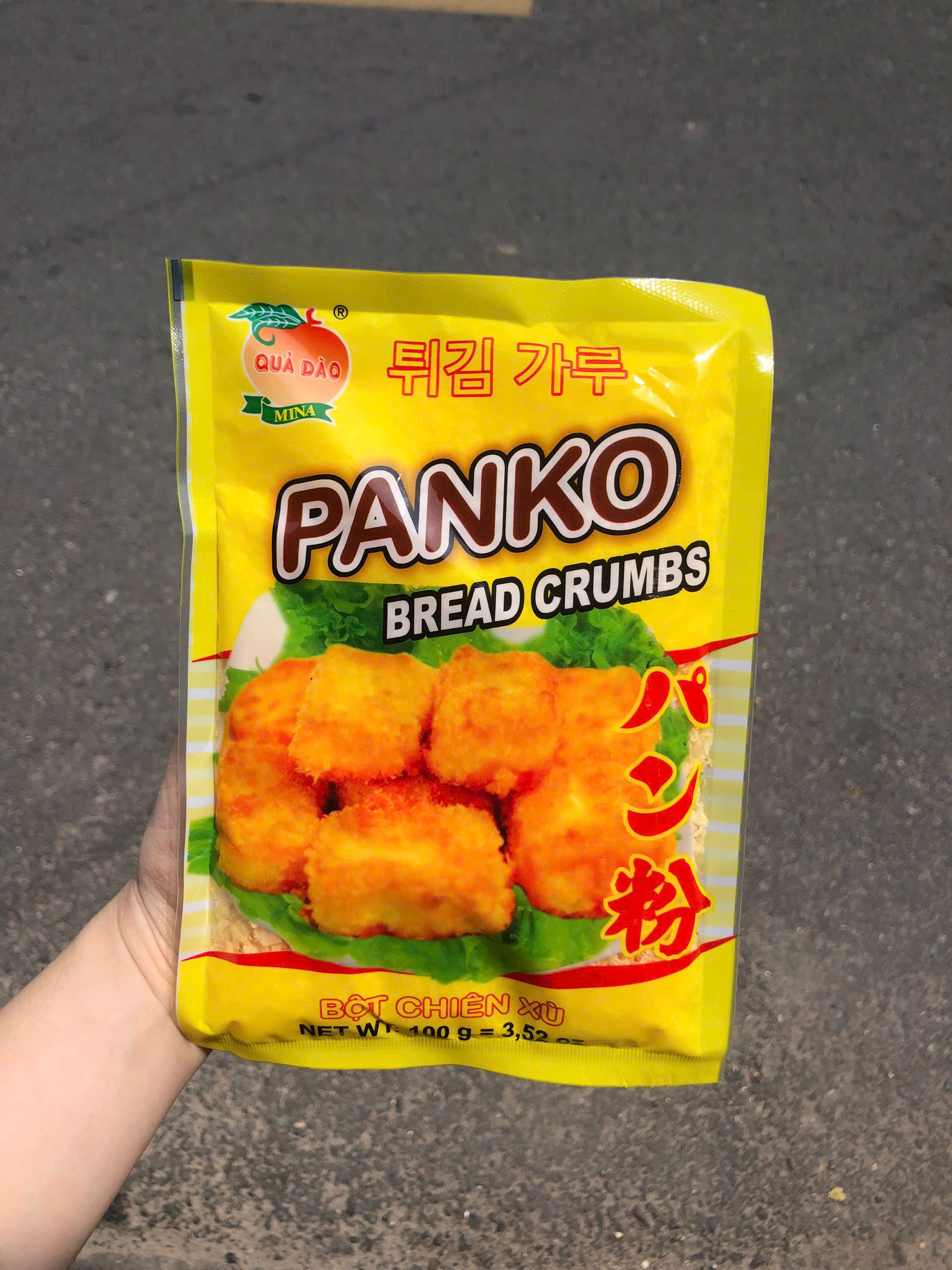 [1 Gói] Bột Chiên Xù Panko Màu Vàng Gói 100g