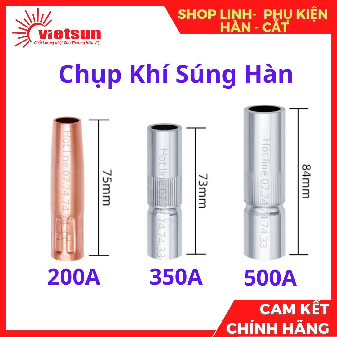 Chụp khí súng hàn mig kiểu pana 200a 350a 500a