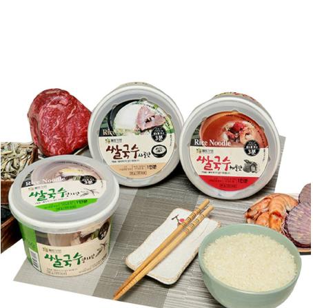 Combo 3 Hộp Mỳ Gạo Hàn Quốc Ăn Liền Nhập Khẩu Hàn Quốc Wellbeing Garden Nhiều Vị 92g