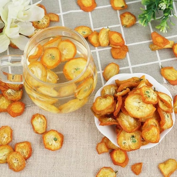 1kg quất vàng sấy khô trà tắc thái lát sấy khô hàng chất lượng