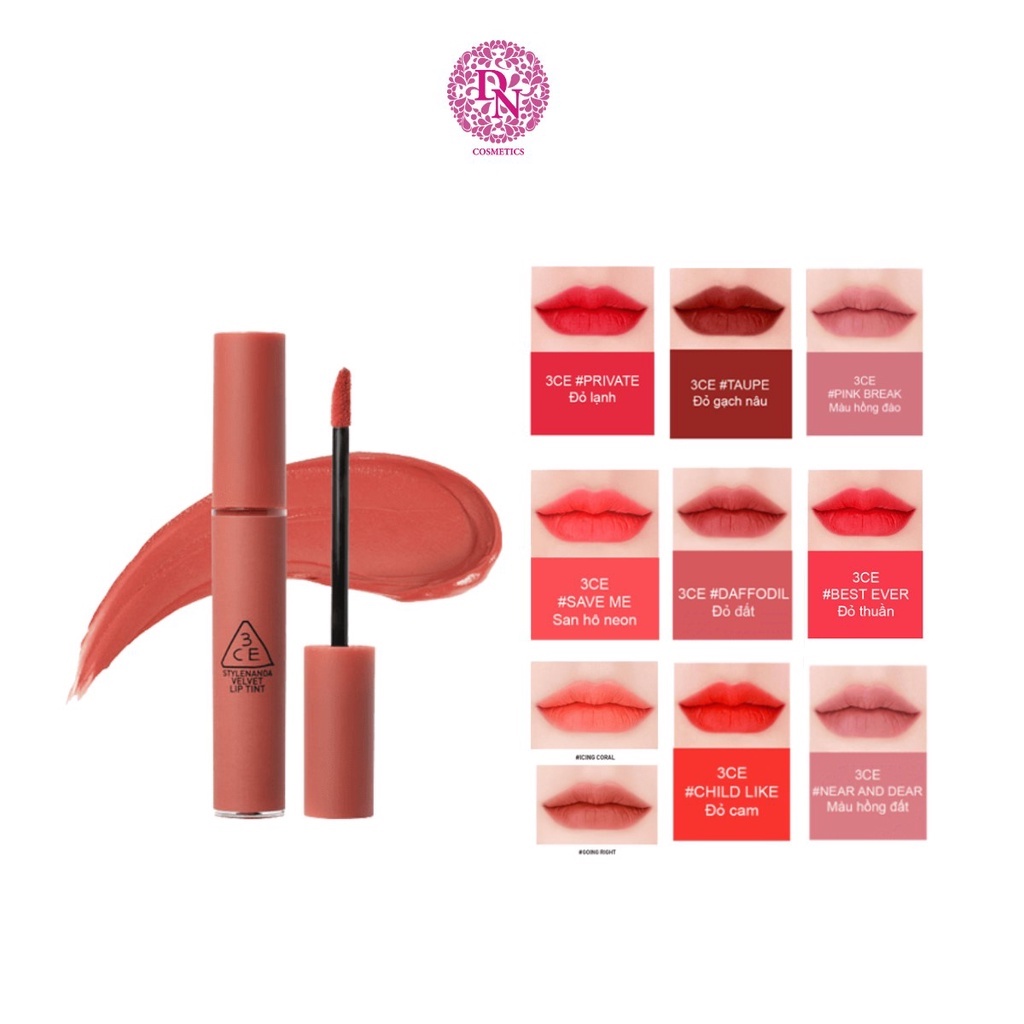 Son kem 3ce velvet lip tint thỏi tròn