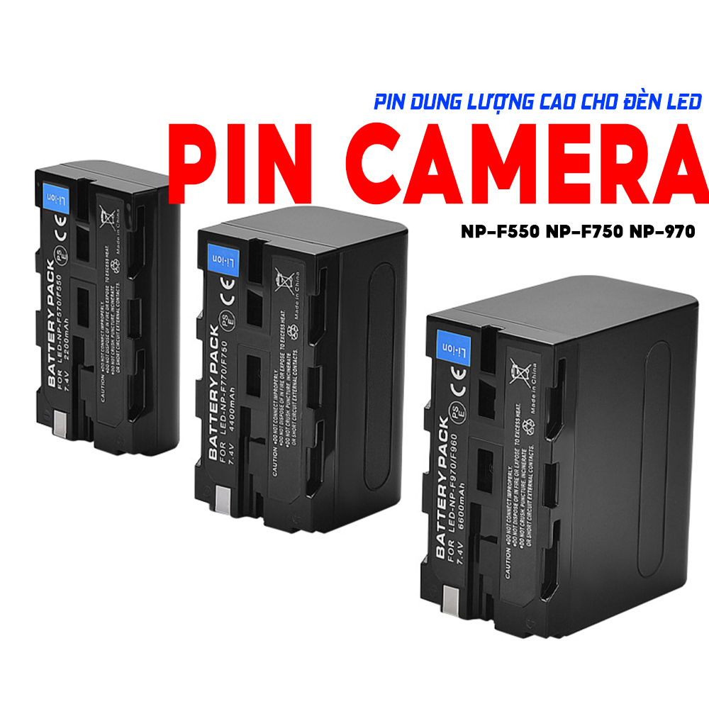 Pin dành cho máy ảnh, máy quay phim np-f550. np-f750, np-f970