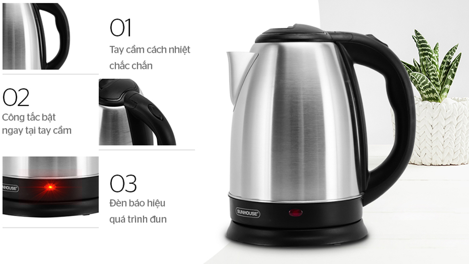 Ấm đun nước siêu tốc 1.8 lít - ấm nước siêu tốc - ấm điện