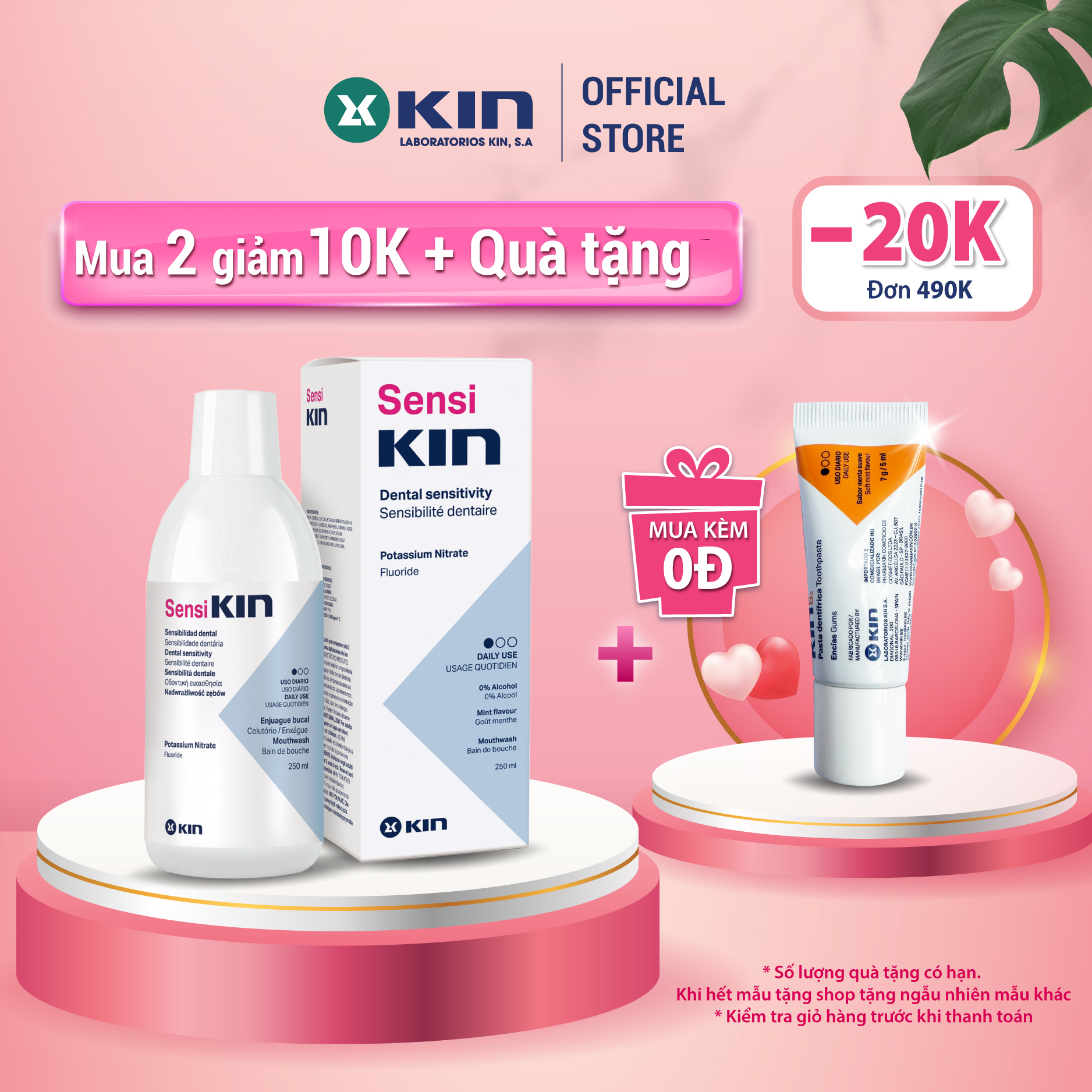 Nước Súc Miệng Sensikin Giảm Ê Buốt Răng 250 Ml