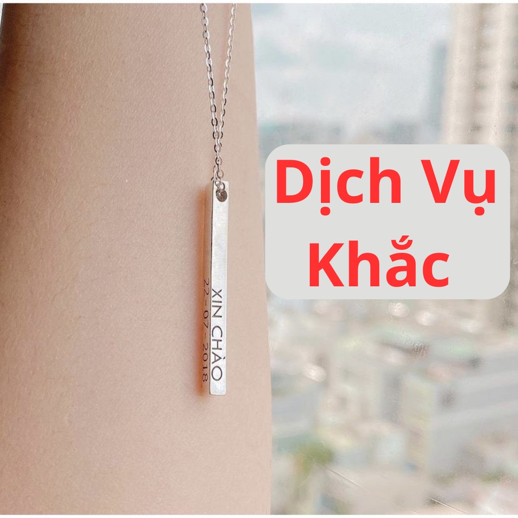 Dịch vụ khắc chữ trang sức, khắc chữ khắc ký tự theo yêu cầu 20silver