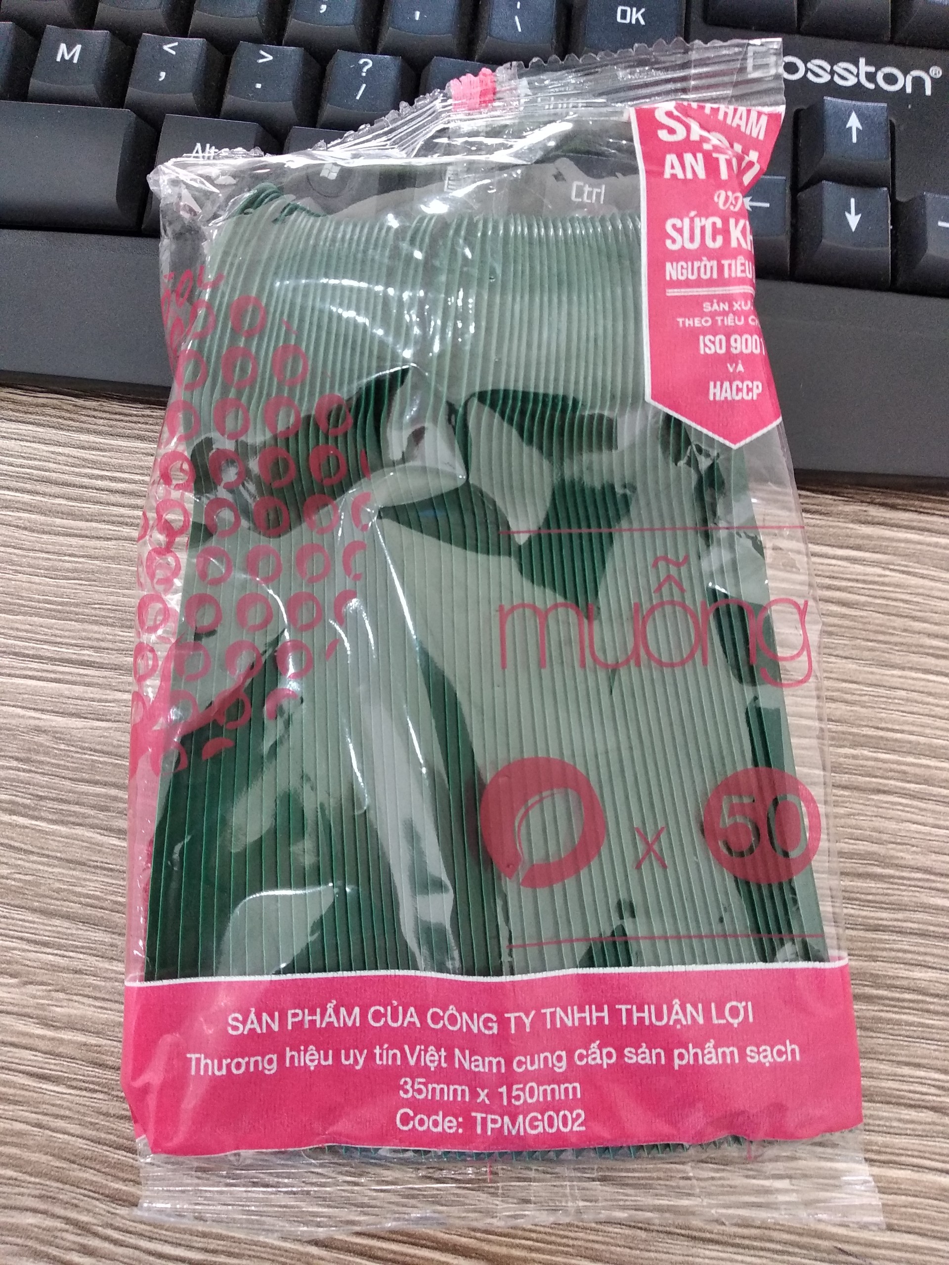 Set 5 gói muỗng nhựa cao cấp Thuận Lợi ( Muỗng xanh)