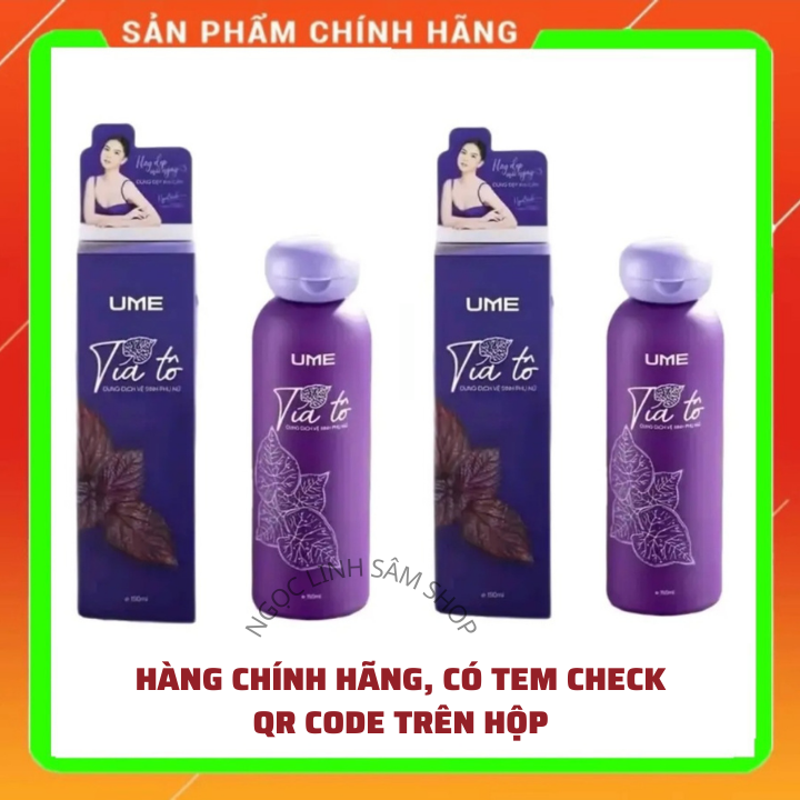 Combo 2 Chai Dung Dịch Vệ Sinh Tía Tô UME Ngọc Trinh - DDVS Tía Tô Ume Chính Hãng