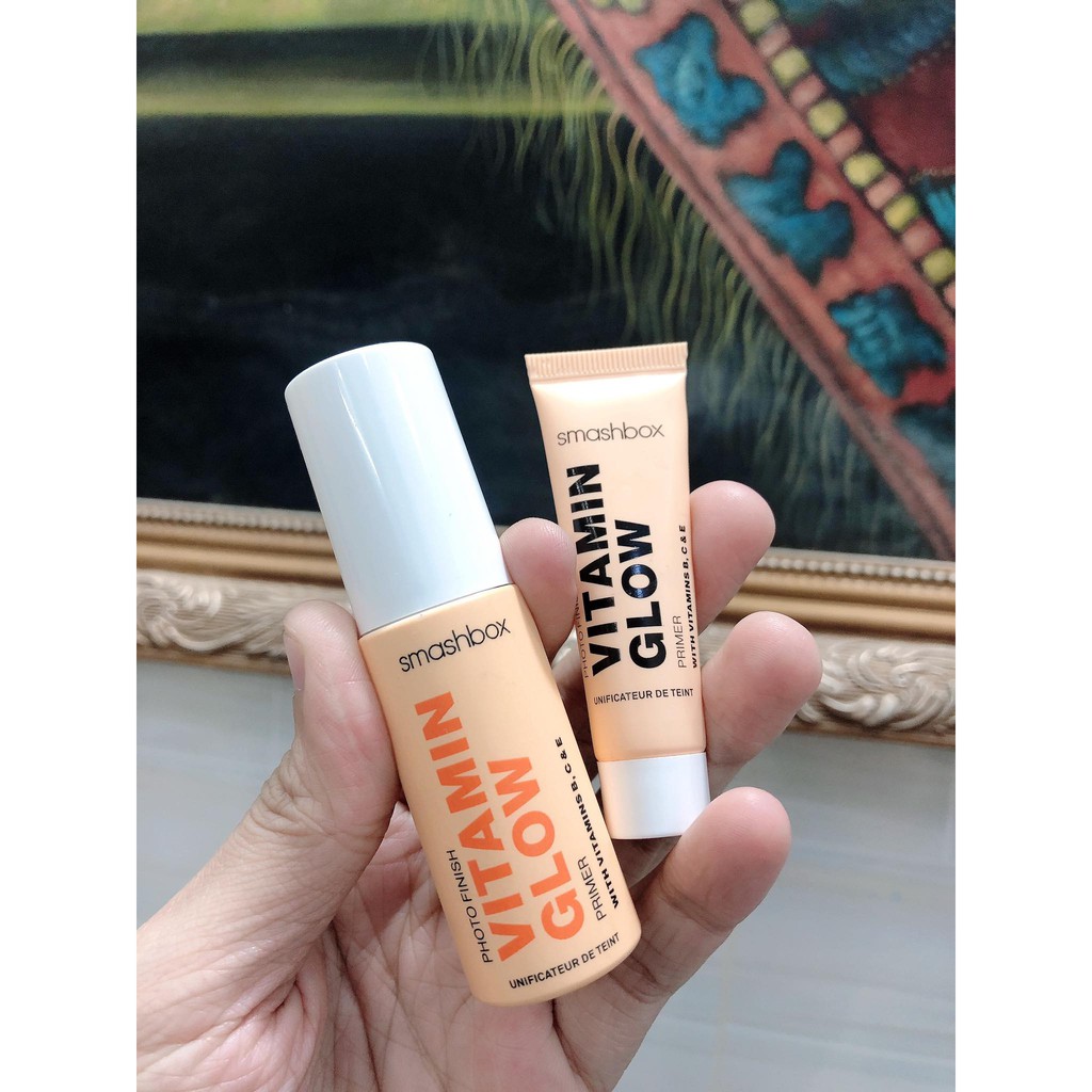 Kem lót cấp ẩm mịn da smashbox vitamin glow primer with vitamin b,c and e