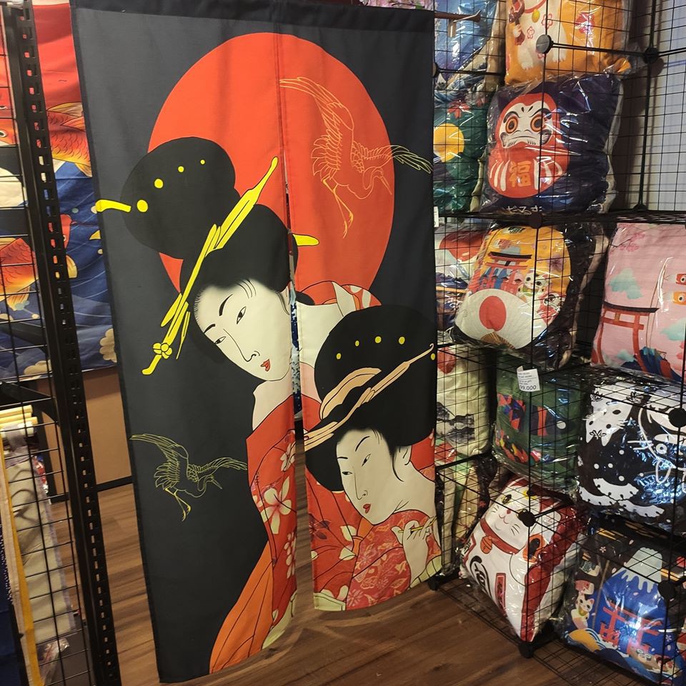 Màn rèm nhật geisha bố 85x150cm