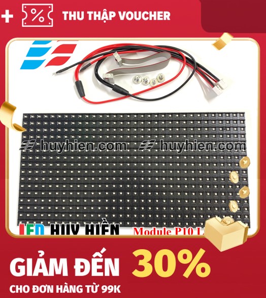 Module Led P10 phun màu trong nhà LLR  (Led P10 full color indoor LLR) Đủ phụ kiện