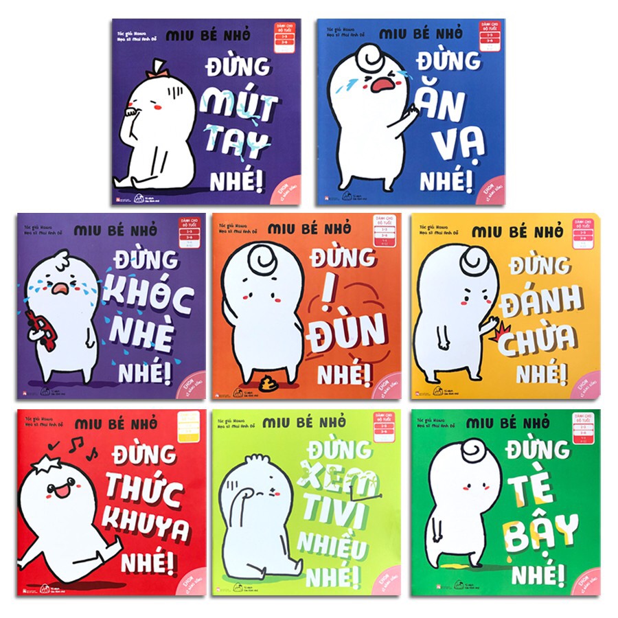 Combo 8 quyển Ehon kĩ năng sống cho Bé, Miu Miu Bé Nhỏ