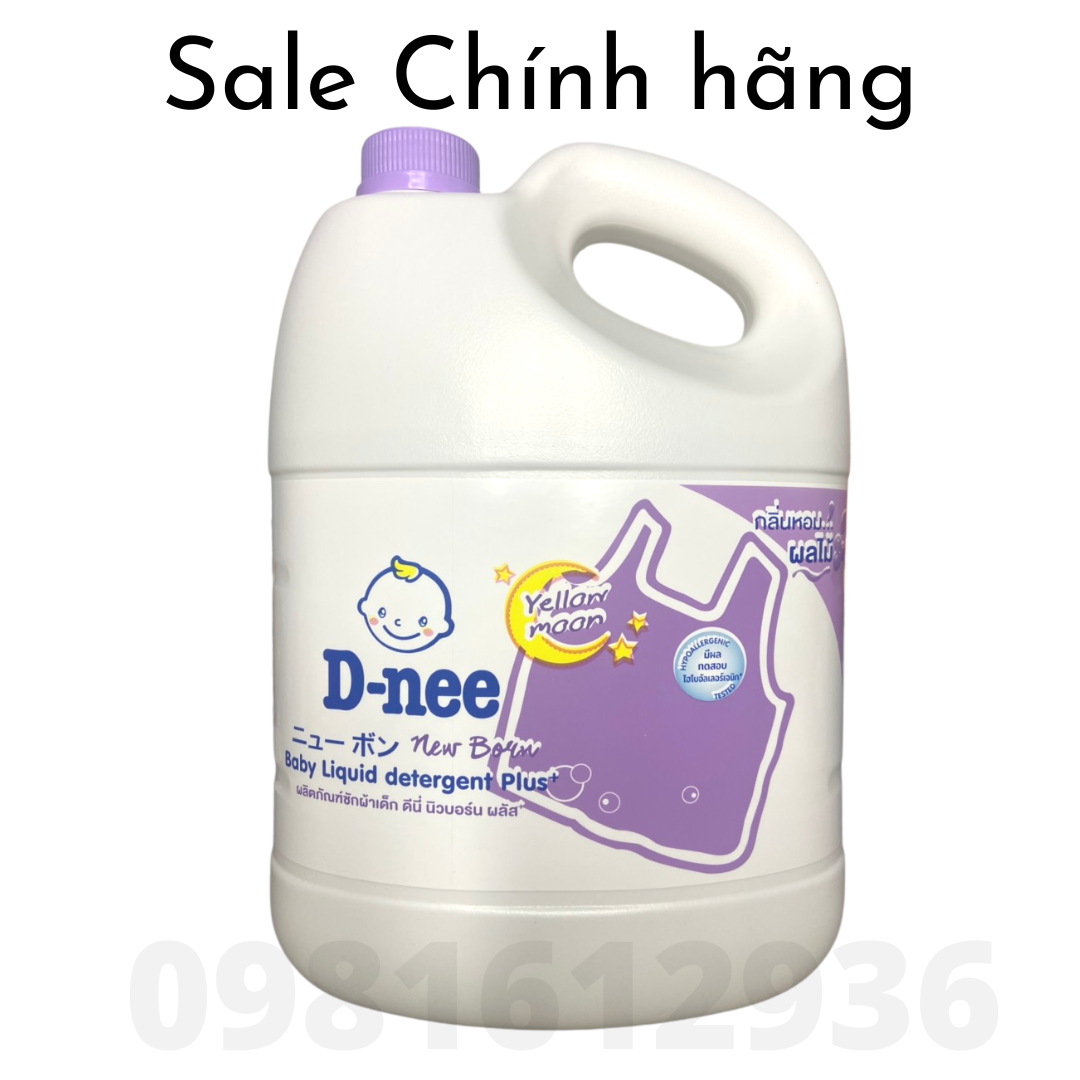 [ Free ship] NƯỚC GIẶT XẢ 2 IN 1 DNEE THÁI LAN 3000ML Màu Tím