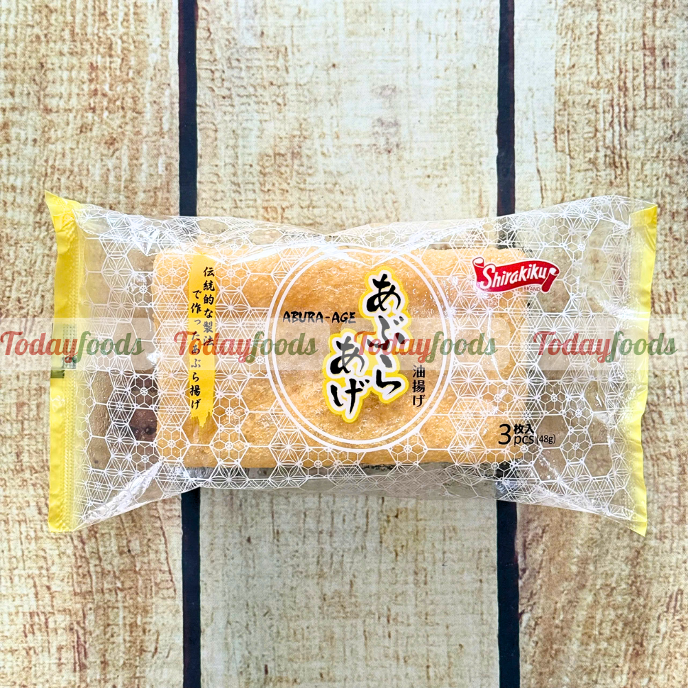 Đậu Phụ Chiên Abura Age Đông Lạnh Shirakiku 48G (3 Miếng)