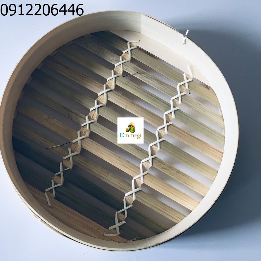 Đáy xửng tre, nồi hấp hơi làm bằng tre, hấp bánh bap há cảo, rau củ, combo 5 đáy xửng đường kính 25 cm