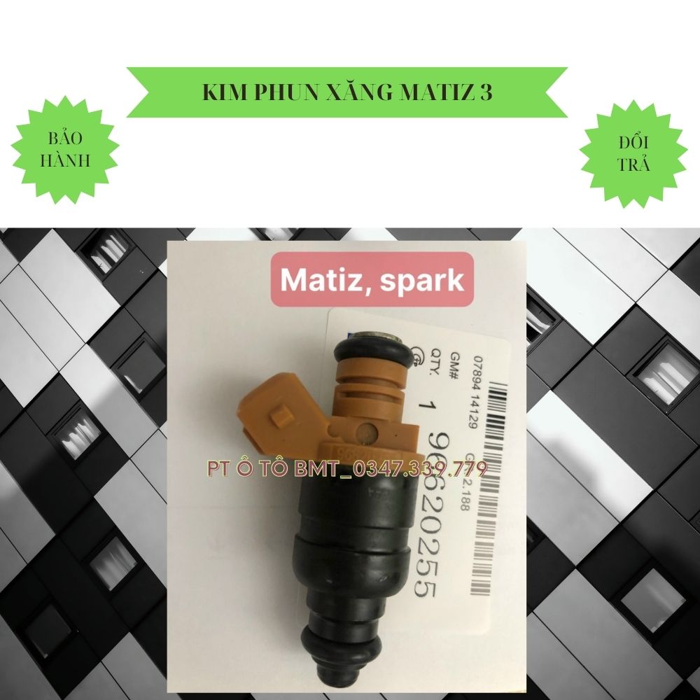 Ảnh thật_Kim phun xăng béc phun chất lượng tốt dùng cho xe MATIZ, SPARK 3. Mã số 96620255