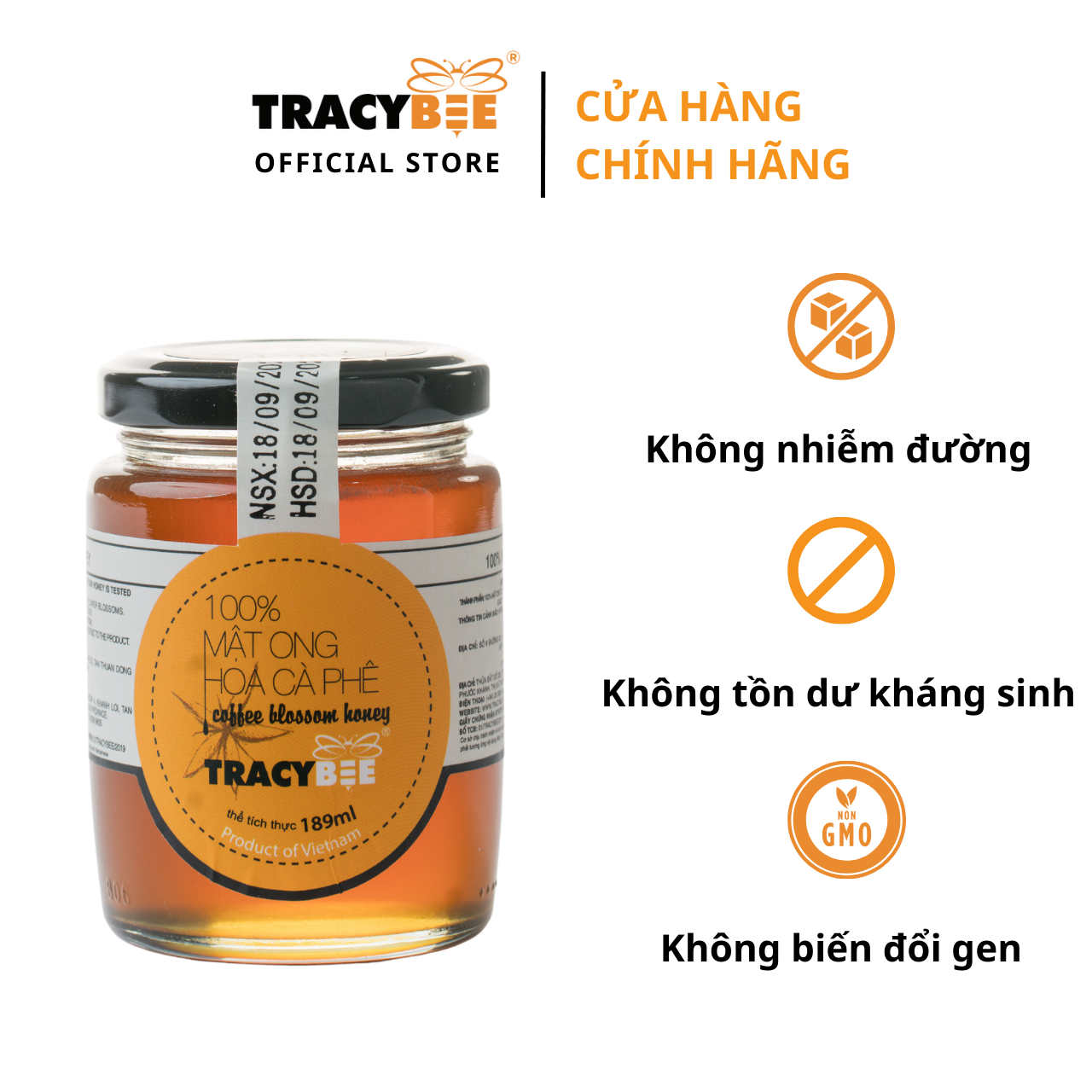 MẬT ONG HOA CÀ PHÊ TRACYBEE 189ML