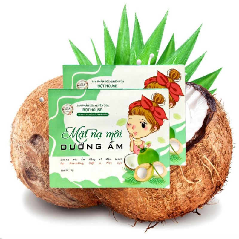 Mặt nạ dừa tươi dành cho môi