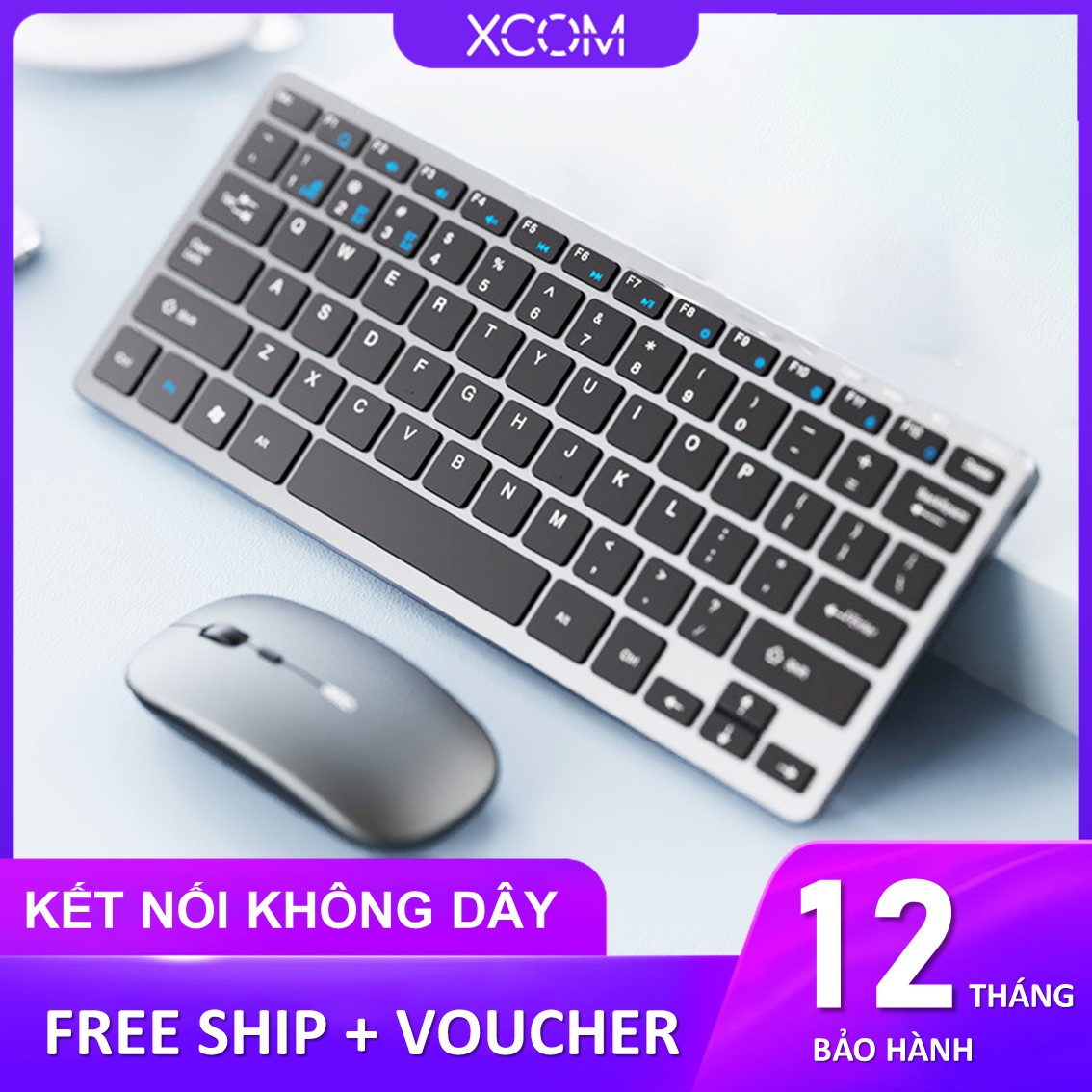 Bàn phím bluetooth ko dây mini Memo Inphic V780B (2 phiên bản) bluetooth không dây, sạc pin 1 lần dùng nhiều tháng, nút bấm êm chống ồn, thiết kế sang trọng hiện đại Apple Logitech Fuhlen - Bàn phím cho laptop điện thoại máy tính bảng