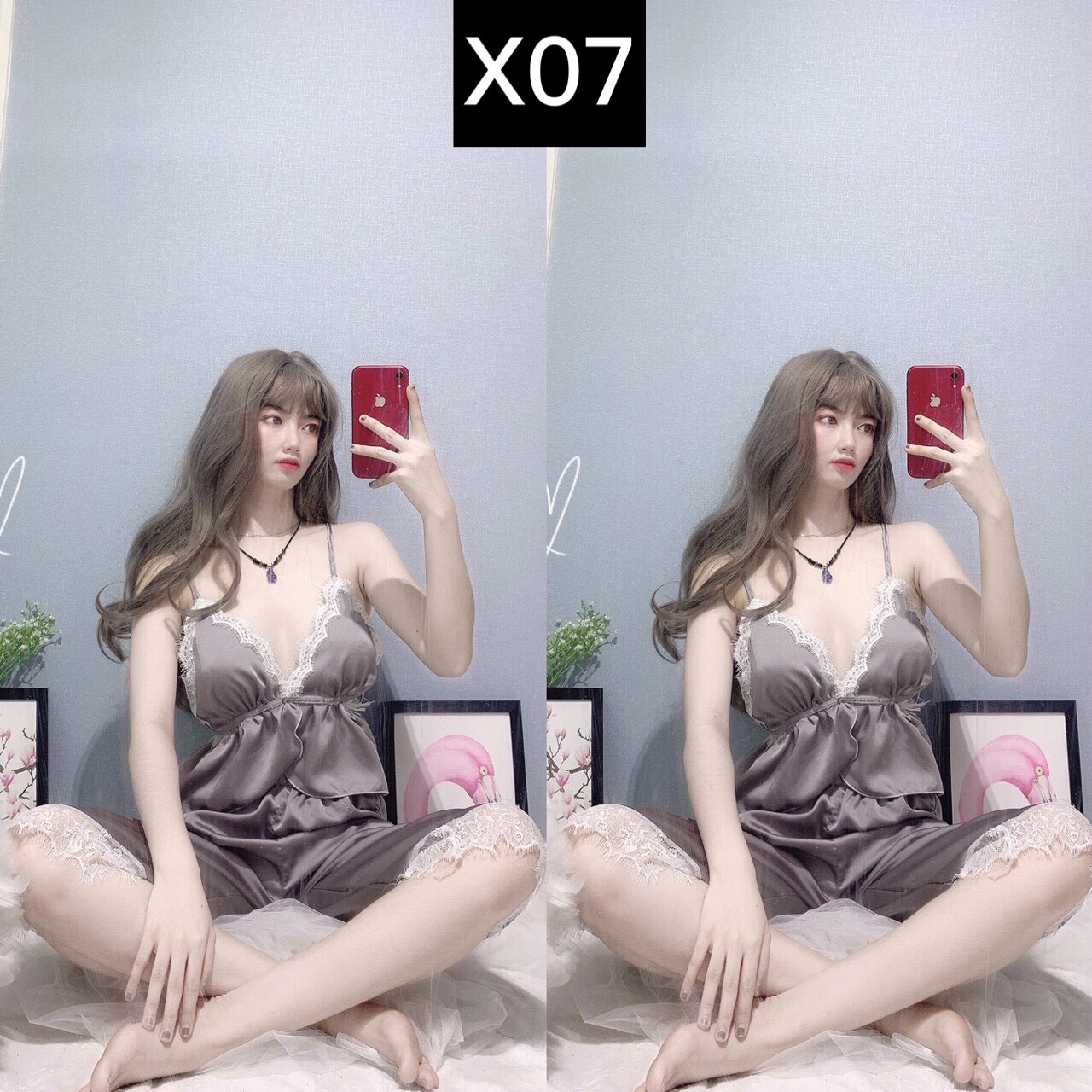 [HCM]Set Pizama Nữ Mặc Nhà - Đồ Bộ Pijama Ngủ Nữ Hai Dây Kiểu HotGirl Cao Cấp Form Đẹp Tôn Dáng Cực Đẹp-Kèm Hình Thật Shop Chụp