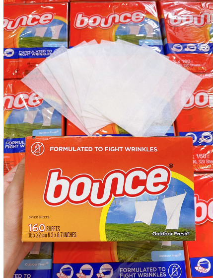 Giấy thơm quần áo bounce mỹ 160-320 tờ - làm thơm quần áo
