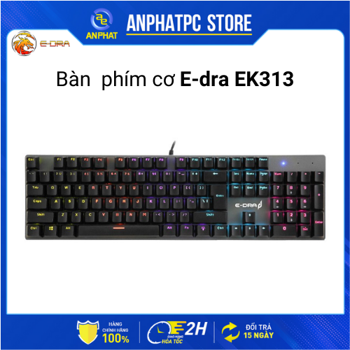 Bàn phím cơ e-dra ek313 blue switch