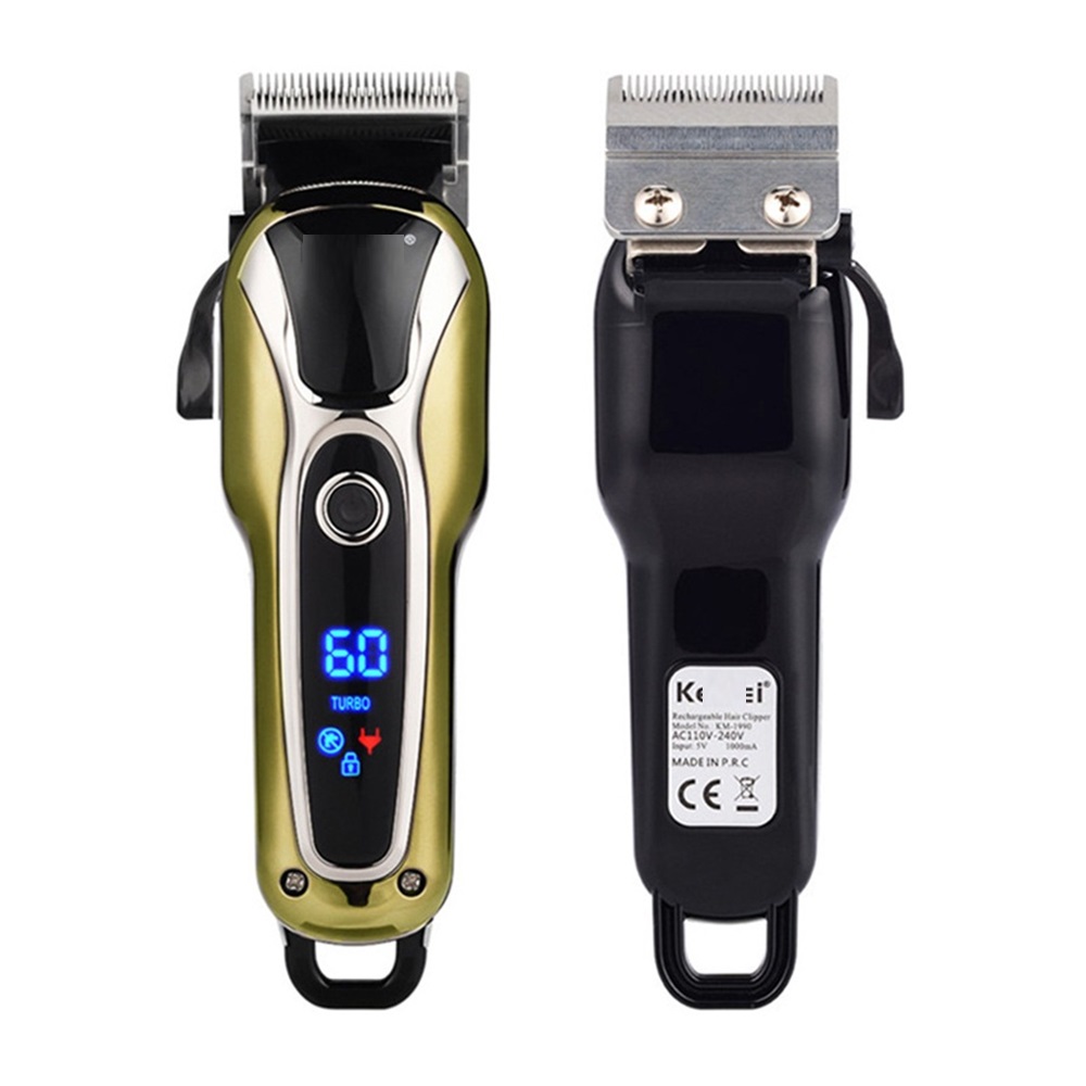 Tông Đơ Kemei KM-1990 Chuyên Nghiệp 2 Mức Điều Chỉnh Tốc Độ Màn Hình LCD | Lazada.vn