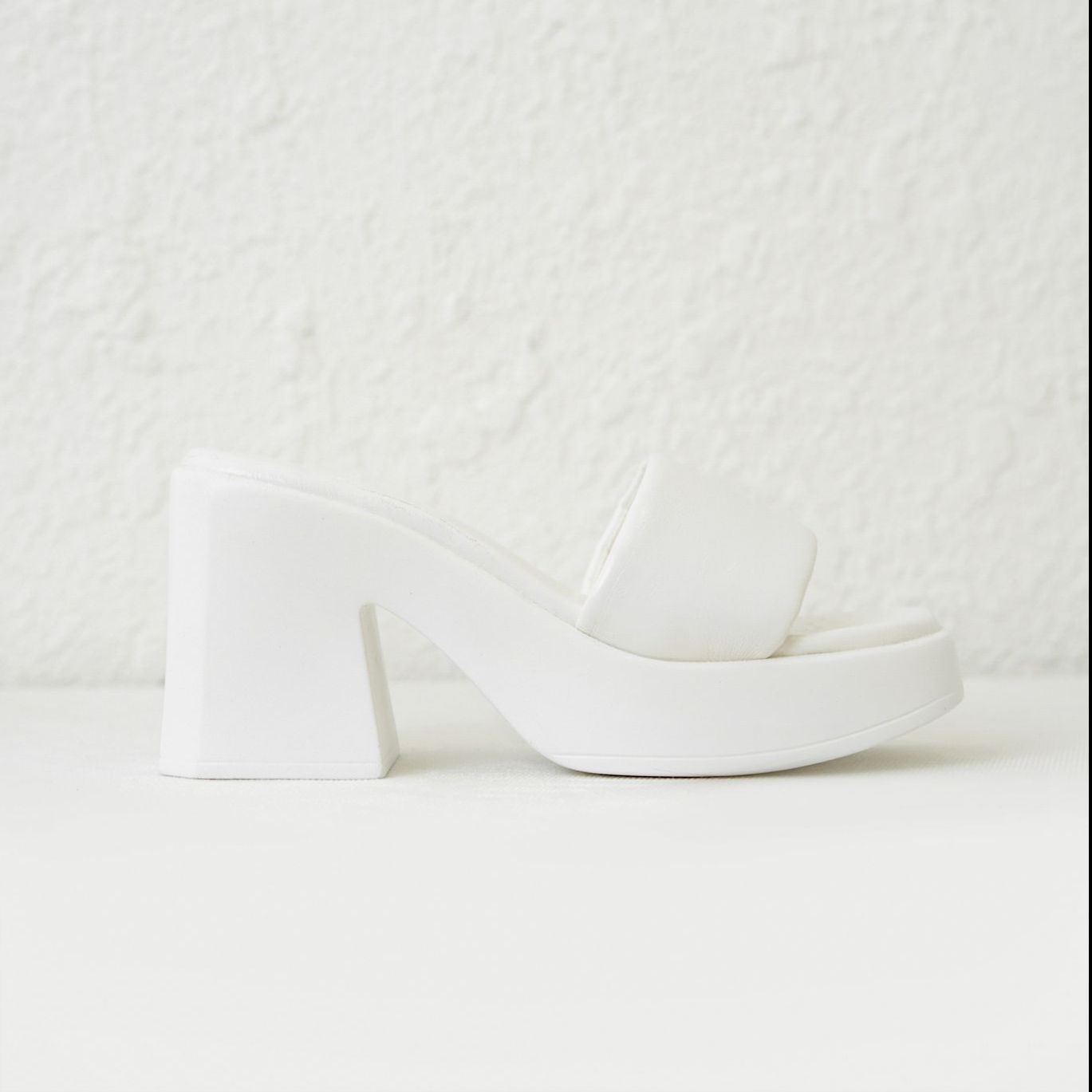 Olv - giày christa white heels
