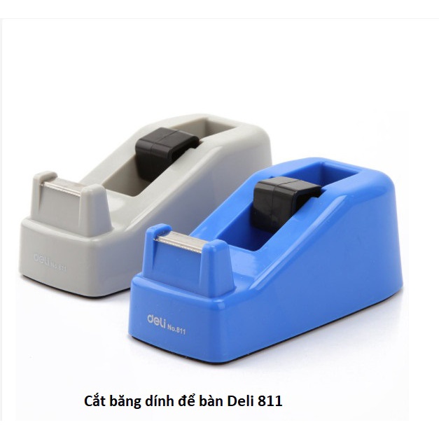 Cắt băng dính để bàn deli 811/ 10 cuộn băng keo 2f dầy 2,4 lạng/ 12 cuộn băng keo 1,2f dầy 2,4 lạng - vpp quế anh